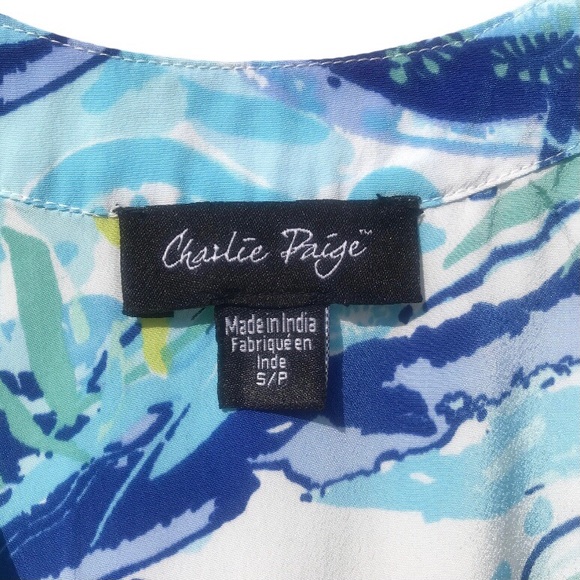 Charlie Paige Spring Shift Dress S/P - Picture 3 of 5